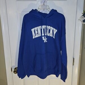 Captivating University Of Kentucky‎ Mens XL Hoodie Blue Pullover NWOT
